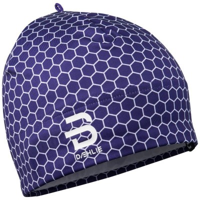 шапка BD STRIDE 331011-29450  фиолет.с рис.  полиэстер/эластан