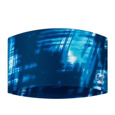 повязка BUFF 131415.707 COOLNET UV WIDE ATTEL BLUE  т-син/син/бирюз.принт