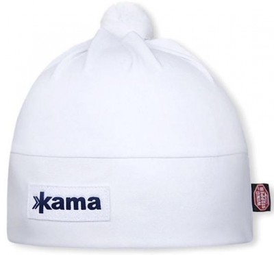 шапка KAMA AW45-100  бел. лайкра  подкл.Windstopper
