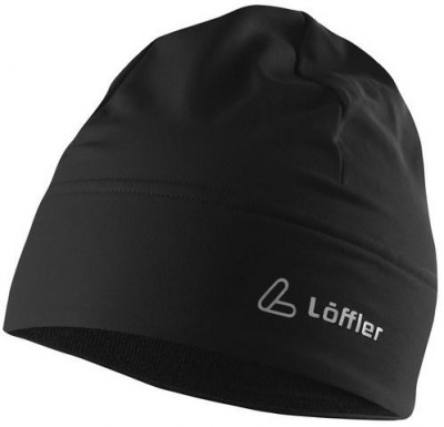 шапка LOFFLER MONO TVL L20539-990  черн.  термо-велюр