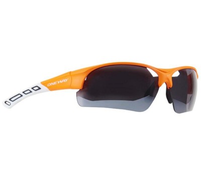 очки ONE WAY RACE PRO OG95319  т-син/зерк.+2 линзы  оранж/бел.оправа