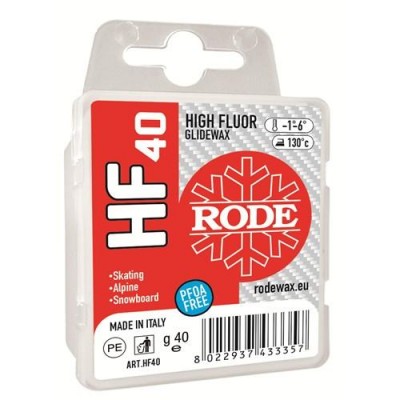 парафин HF RODE HF40  высокофтор.  красный  -1°/-6°С  40г