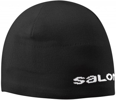 шапка SALOMON BEANIE 352998  черн.  30% шерс.