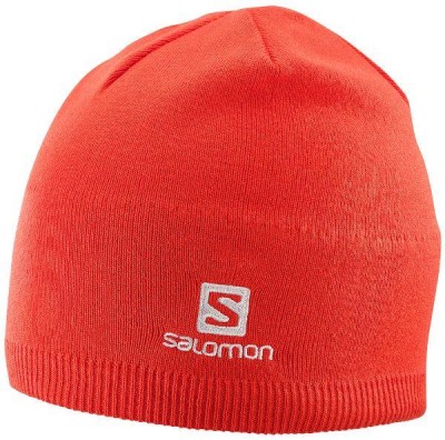 шапка SALOMON BEANIE 402841  красн.
