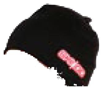 шапка SKI GO 80601 черн.  гоночная