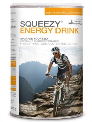 спортивное питание напиток SQUEEZY ENERGY DRINK 500г (6л) изотоник без фруктозы
