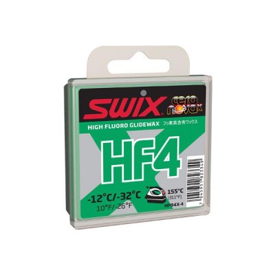 парафин HF SWIX HF04X-4 высокофтор. зел. -12°/-32°C 40г