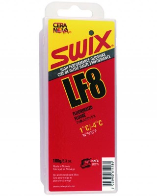 парафин LF SWIX LF08-180 низкофтор. красн. +1°/-4°C 180г