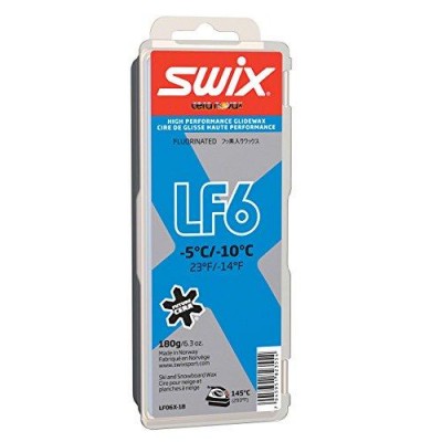 парафин LF SWIX LF06X-180 низкофтор. голуб. -5°/-10°C 180г