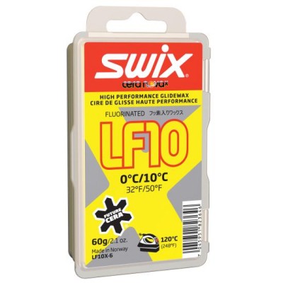 парафин LF SWIX LF10X-060 низкофтор. желт. +10°/0° C 60г