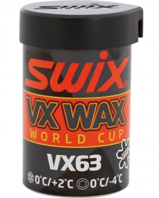 мазь SWIX VX63 WC красн. фтор  нов.сн.+2°/0°С стар.сн.0°/-4°С 45г