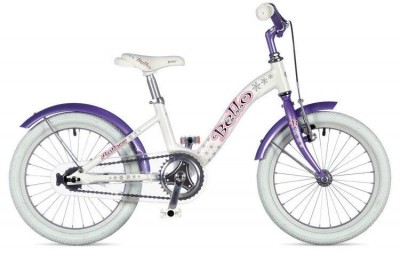 велосипед AUTHOR BELLO 16  (19) белый/фиолетовый