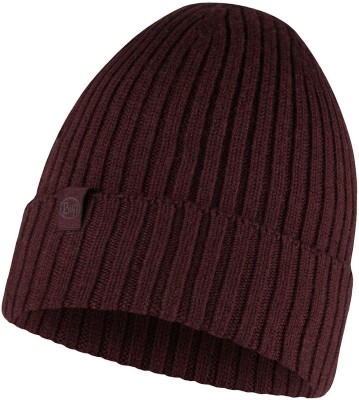 шапка BUFF 124242.632 KNITTED HAT NORVAL MAROON  бордо  шерсть