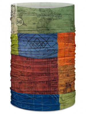 бандана BUFF 132758.555 N Temple Multi  син/зел/кирпичн.принт