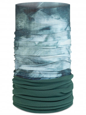 бандана BUFF 132508.313 POLAR Barus Silversage  т-зел/сер/бел.принт/т-зел.флис PrimaLoft