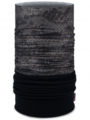 бандана BUFF 134570.999 POLAR Cyture Black  т-сер.принт/черн.флис PrimaLoft