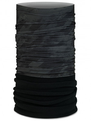 бандана BUFF 132569.937 POLAR Rabey Grey  черн/т-сер.принт/черн.флис PrimaLoft