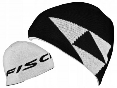 шапка FISCHER LOGO REVERSIBLE G31318-blk-whi  черн/бел. двусторон. 100% акрил