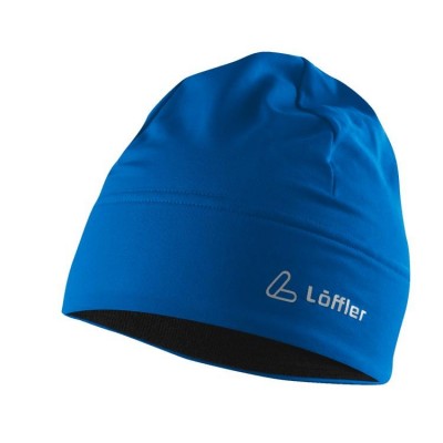 шапка LOFFLER MONO TVL L20539-383  син.  термо-велюр