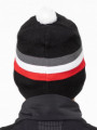 шапка MOAX TRADITION SPORT STRIPE 23575M-10010  черн/красн/бел.