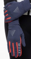 перчатки MOAX RUN LIGHT M2231-75105  т-син/красн.