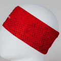 повязка NORDSKI PRO Red/Black NSV142900  красн.  полиэстер/спандекс