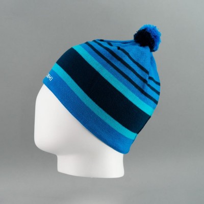 шапка NORDSKI BRIGHT BLUE NSV473700  син/голуб/т-син. с помпоном