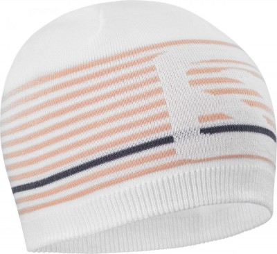 шапка SALOMON FLATSPIN SHORT BEANIE LC14222  бел/роз.лого принт