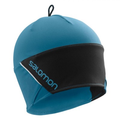 шапка SALOMON RS BEANIE LC16240  голуб-сер/черн.