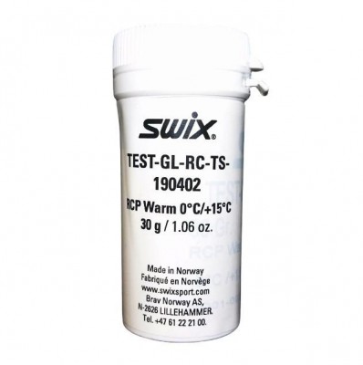 порошок SWIX TEST-GL-RC-TS-190402  RCP Warm   +15°/0°С  30г
