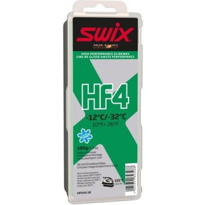 парафин HF SWIX HF04X-180 высокофтор. зел. -12°/-32°C 180г