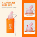 фляга UTOBEST SOFT FLASK UTR216-550 Straw мягкая оранж. 550мл с трубкой