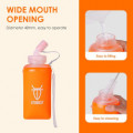 фляга UTOBEST SOFT FLASK UTR216-550 Straw мягкая оранж. 550мл с трубкой