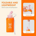фляга UTOBEST SOFT FLASK UTR216-450 Straw мягкая оранж. 450мл с трубкой