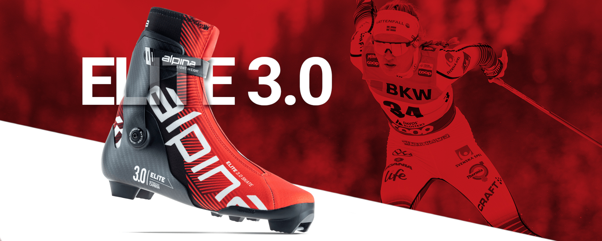 Лыжные ботинки для конька и классики Alpina 2023